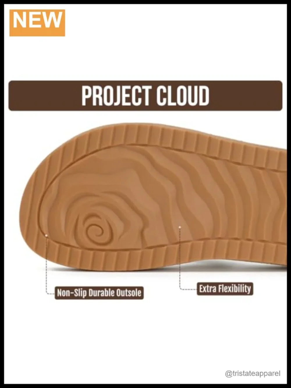 Lightweight Leather Platform Sandals with Non-Slip Outsole
